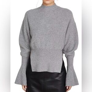 Alexander Wang Gray Mock Neck Sweater